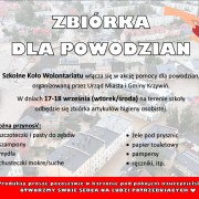 ZBIÓRKA DLA POWODZIAN