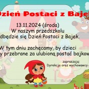 Dzień Postaci z Bajek w przedszkolu